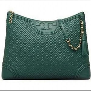 Tory Burch Fleming Quilted Leather Tote